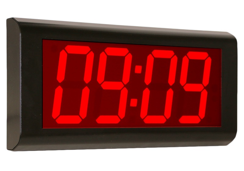 Horloge lumineuse design grands chiffres led lunartec