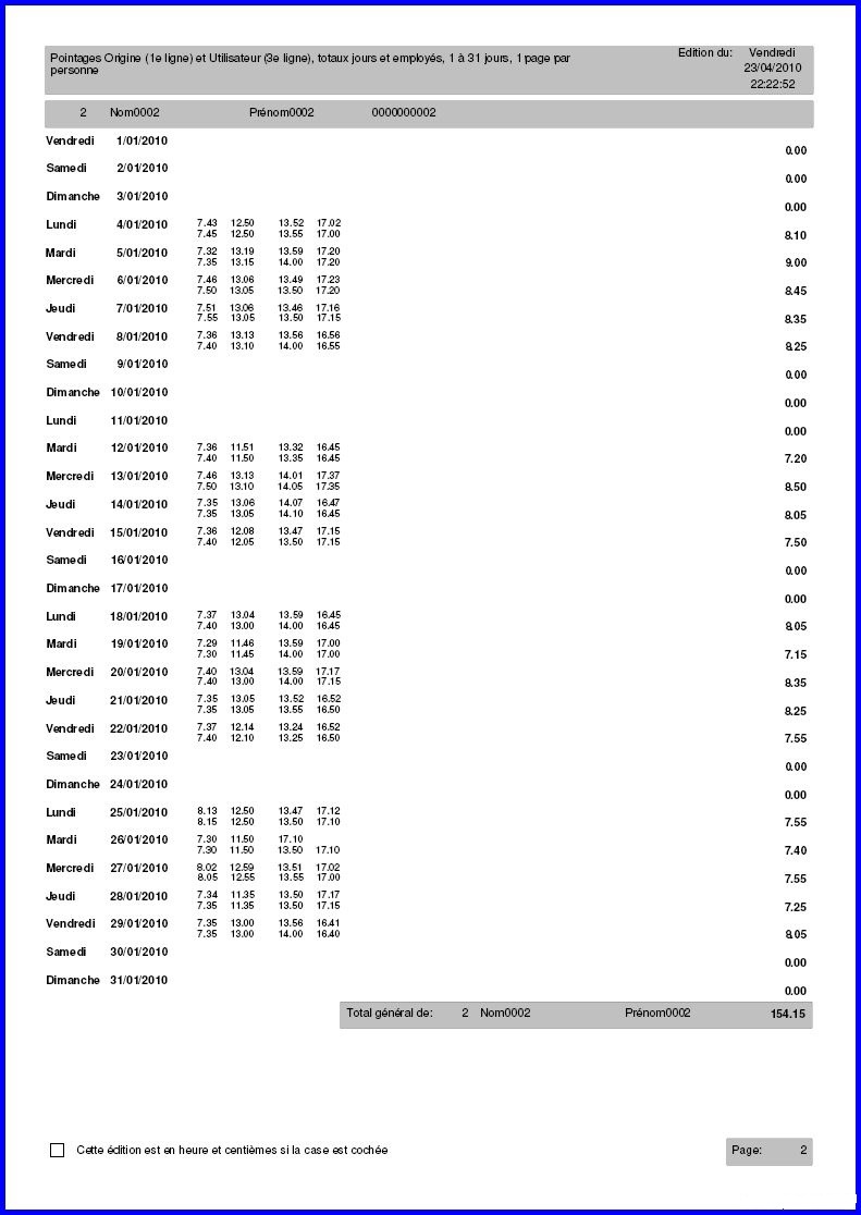 Pointeuse badgeuse horaire pour entreprise - Agendrix